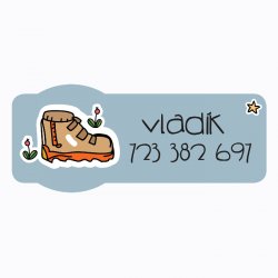 VASALHATÓ névcímkék TÁBOR 40x17 mm (27 db)