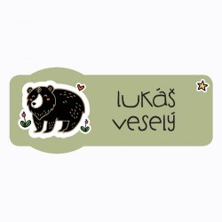 NAŽEHLOVACÍ jmenovky TÁBOR 40x17 mm (27ks)