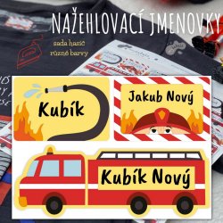 VASALHATÓ névcímkék TŰZOLTÓ (45 db)