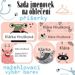 VASALHATÓ névcímkék SZÖRNYECSKÉK (48 db)