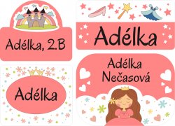 HERCEGNŐ mini címkekészlet (60 db)