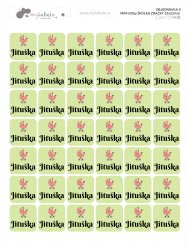 ÓVODAI JELEK MINI címkék 22x22 mm (42 db)