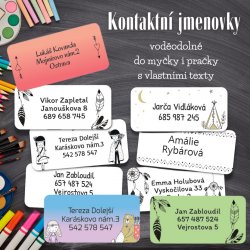 DOBRODRUŽSTVÍ samolepky 45x20 mm (24ks)