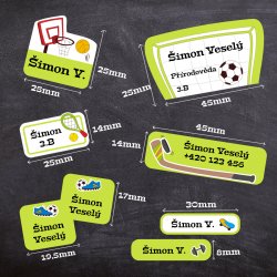 Sada SPORT samolepky (48ks)