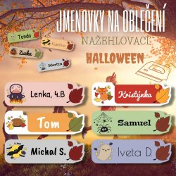 VASALHATÓ címkék Halloween 40x12 mm (39 db)