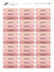 NAŽEHLOVACÍ jmenovky SADA OVÁL  45x10mm (45ks)