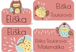 Sada SOVIČKY mini štítky (60ks)