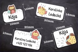 VASALHATÓ címkék BAGLYOCSKÁK (60 db)
