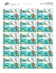 Sada ROBOTI mini štítky (60ks)