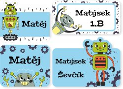 VASALHATÓ címkék ROBOTOK (60 db)