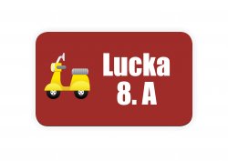NAŽEHLOVACÍ štítky DOPRAVA  25x15mm (50ks)