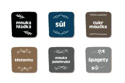 RETRO - SADA domácnost (12ks) 