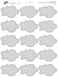 POPISOVATELNÝ ŠTÍTEK BUBLINA 48x33mm (15KS)