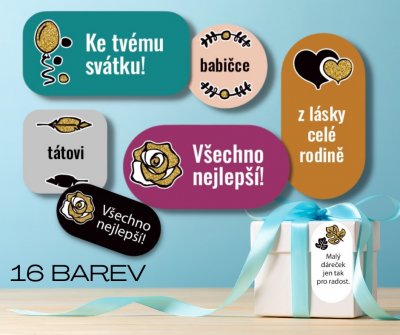 Jmenovky NA DÁRKY (14ks) 