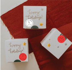 KALENDÁŘ ADVENTNÍ samolepky 30mm (24+8ks) - Vánoční