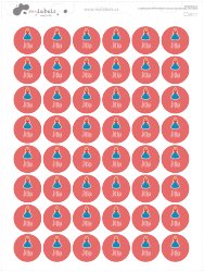 NAŽEHLOVACÍ štítky HRAČKY 20mm (48ks)