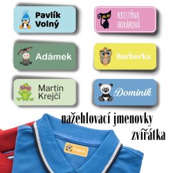 VASALHATÓ névcímkék Állatkák II. 40x17 mm (27 db)