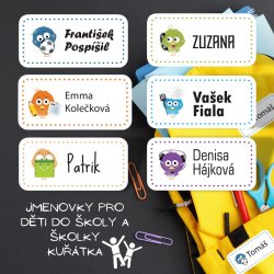 KUŘÁTKA jmenovky 35x17 mm (36Ks)
