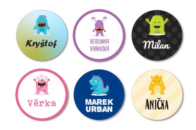 VASALHATÓ névcímkék MUMUS 30 mm (20 db)