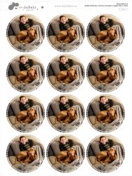 44 mm VASALHATÓ FOTÓCÍMKE KERETTEL (12 db)