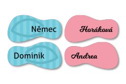 Samolepky BOTY 40x20mm (24ks)