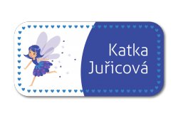 Vasalható névcímkék TÜNDÉR 35x17 mm (36 db)