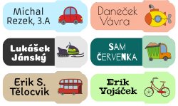 Nažehlovačky DOPRAVNÍ PROSTŘEDKY 45x17mm (27ks)