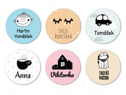 Vasalható névcímkék HYGGE 30 mm (20 db)