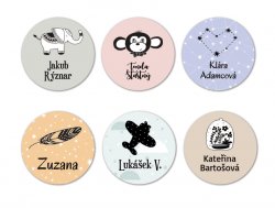 Nažehlovací jmenovky HYGGE 30mm (20ks)