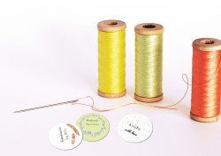 Nažehlovací MINI štítky HANDMADE 22mm (42KS)
