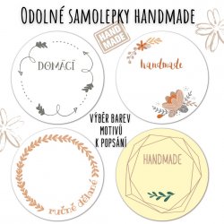POPISOVATELNÉ ŠTÍTKY HANDMADE  44mm (12ks)
