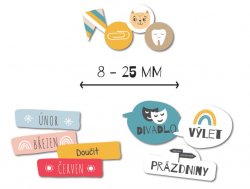 Határidőnaplóba CUTE matricák (84 db)