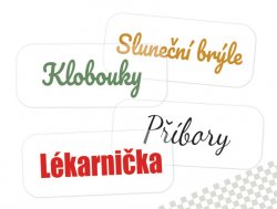 ÁTLÁTSZÓ FELIRATOK NAGY - KÉSZLET 130x45 mm (4 db)