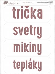 ÁTLÁTSZÓ FELIRATOK NAGY - KÉSZLET 130x45 mm (4 db)