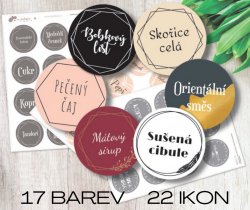 GEO - KÉSZLET fűszertartókra 40 mm (12 db)