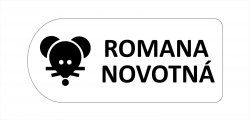 NAŽEHLOVACÍ štítky IKONA ČERNOBÍLÉ 35x15mm (44ks)