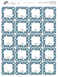Popisovatelné samolepky MAROKO 34x34mm (20Ks)