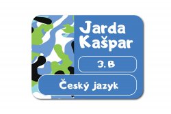 Na sešity MASKÁČ, barvy 47x35mm (15ks)