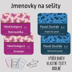 Na sešity MIX 47x35mm (15ks)