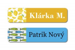 Nažehlovací štítky MIX 45x10mm (45ks)