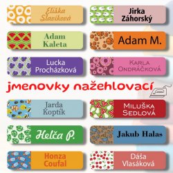 Nažehlovací štítky MIX 45x10mm (45ks)