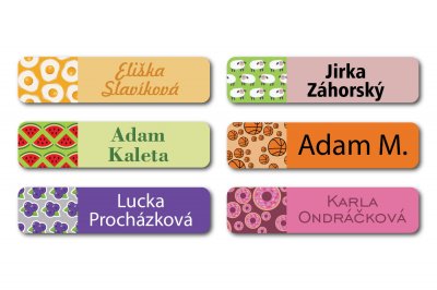 Vasalható címkék MIX 45x10 mm (45 db)