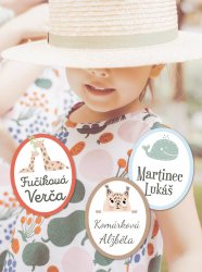 CUTE MINI štítky 22x28mm (36ks)
