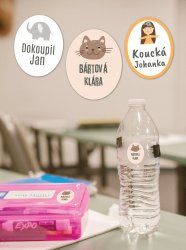 CUTE MINI štítky 22x28mm (36ks)