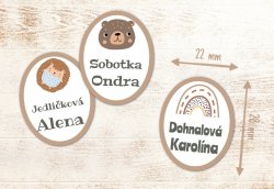 CUTE MINI címkék 22x28 mm (36 db)