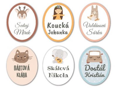 CUTE MINI címkék 22x28 mm (36 db)