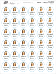 Nažehlovací CUTE MINI štítky 22x28mm (36ks)