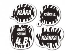KOMIKS sada jmenovek (24ks)