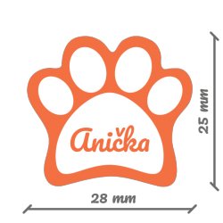 MA MANCS névcímkék 28x25 mm (12 db)