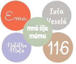 MA - VASALHATÓ névcímkék SZÍNES 22 mm (21 db)